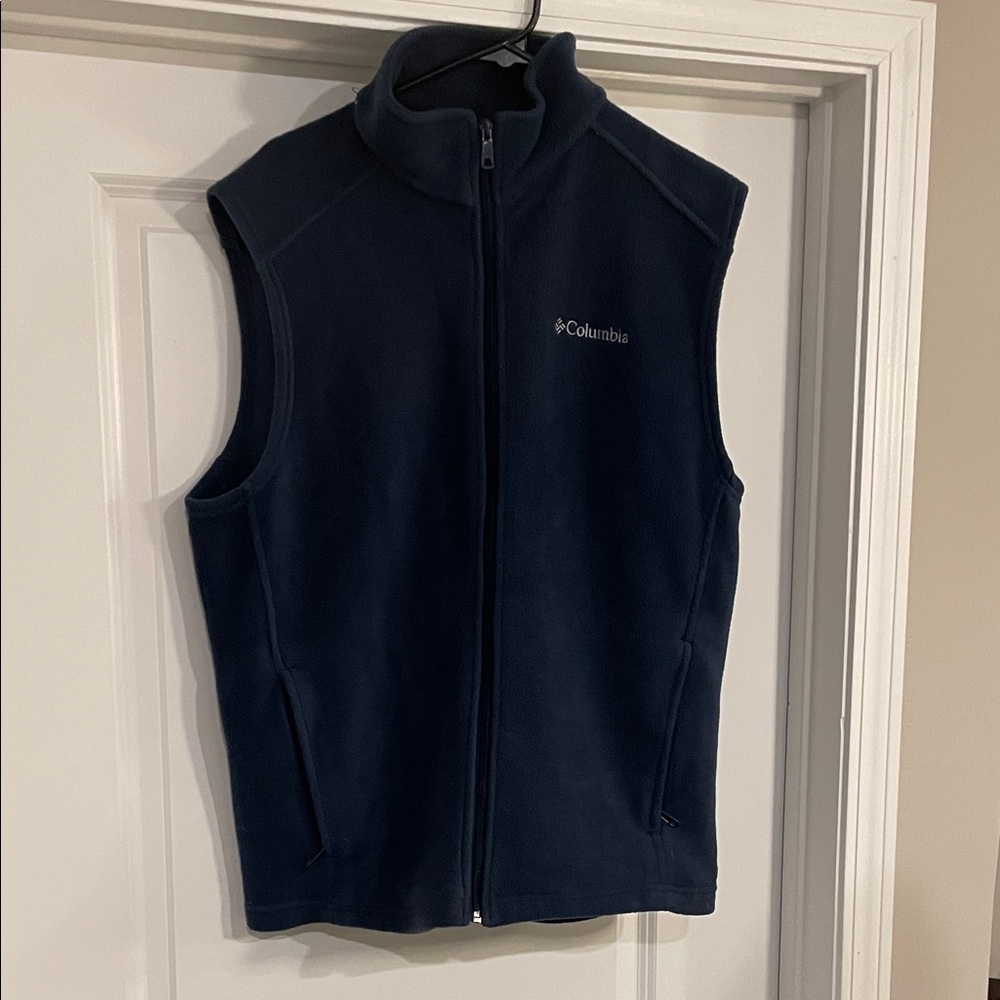 Columbia Dark Blue Sleeveless Fleece Vest